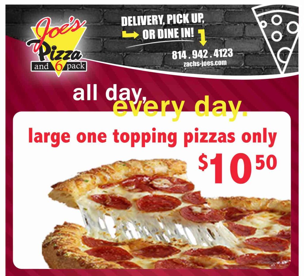 Pizza Special (Pizza) – Zach's + Joe's